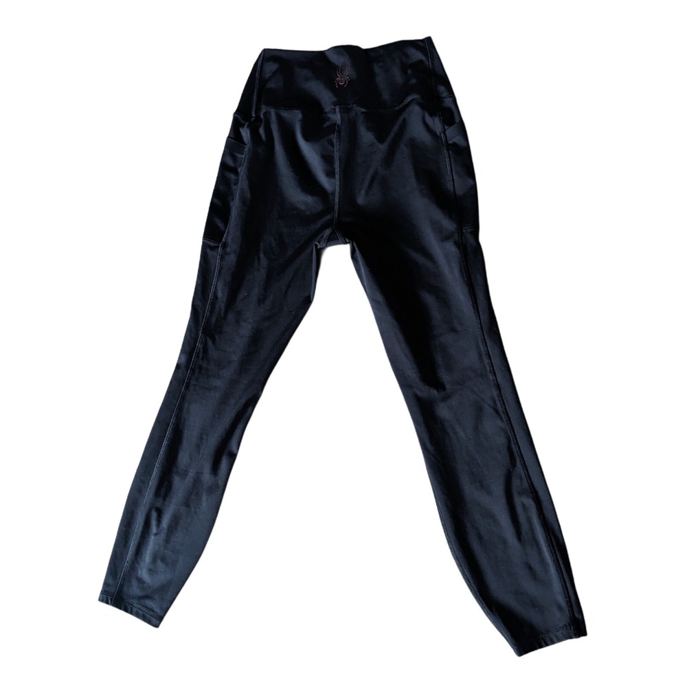 Spyder Active Women's Performance High Rise‎ Black Legging For Athletics Or Home